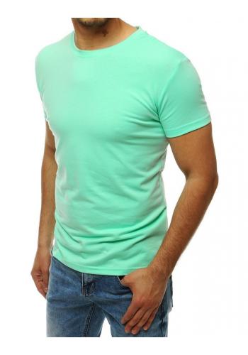 Pánské klasické tričko s krátkým rukávem v mátové barvě