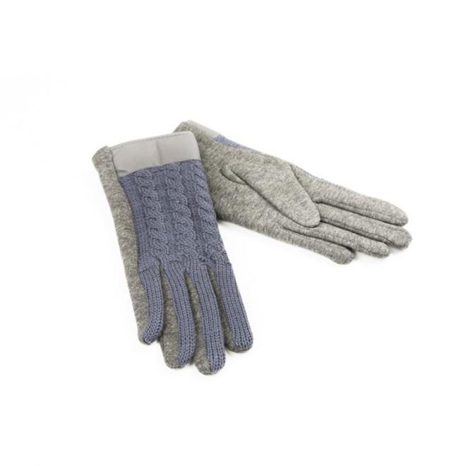 Dámské elegantní rukavice v šedé barvě