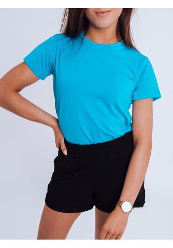 Dámské klasické tričko s krátkým rukávem v světle modré barvě