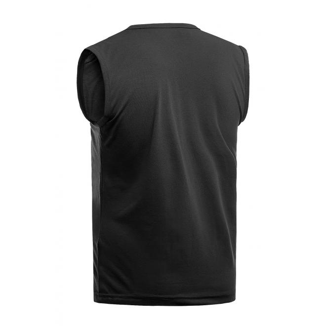Bavlněné pánské trička černé barvy s potiskem