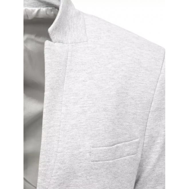 Neformální pánské sako šedé barvy