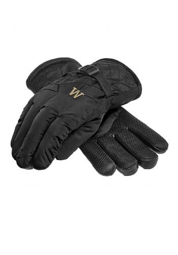 Černé teplé rukavice na zimu pro pány