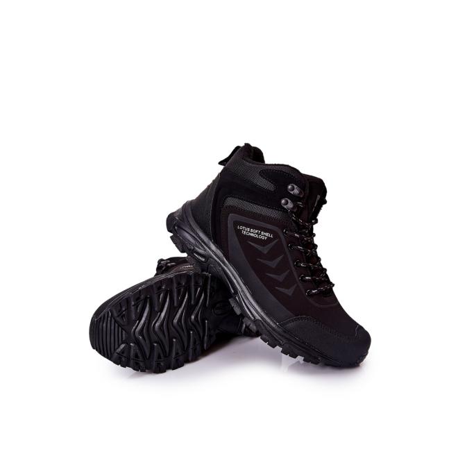 Černé oteplené sportovní boty pro pány