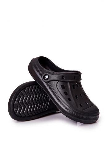 Pánské pohodlné kroksy v černé barvě