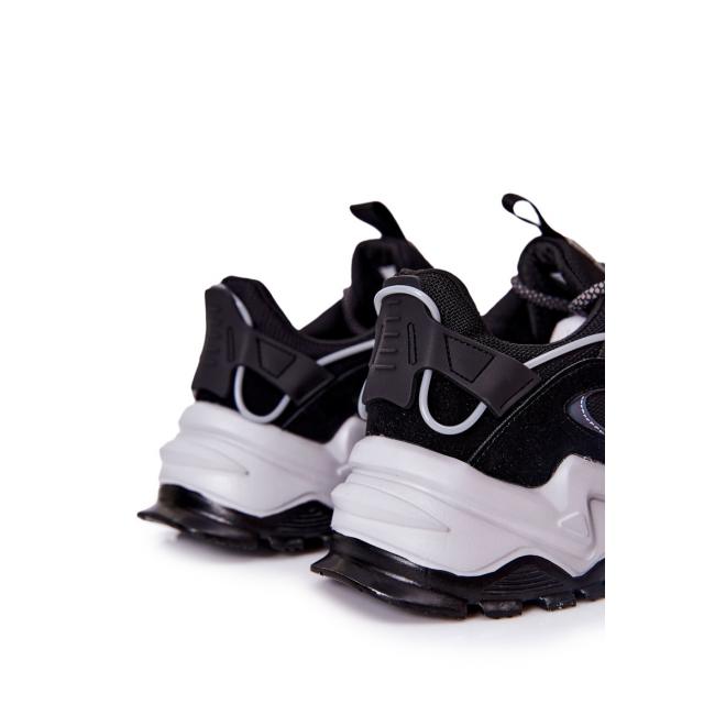 Pánské sportovní Sneakersy s vysokou podrážkou v černé barvě