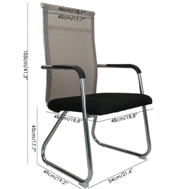 Univerzální židle v šedo-černé barvě