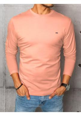 Pánské tričko s dlouhým rukávem v růžové barvě