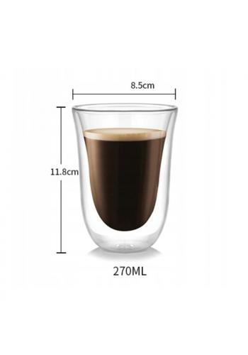 Sada šesti termo sklenic na kávu - 270 ml