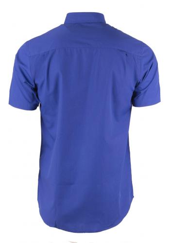 Pánské košile s krátkým rukávem v modré barvě