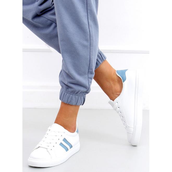 Klasické dámské tenisky v bílo-modré barvě