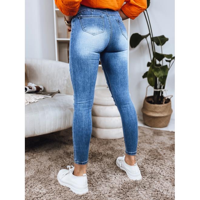Dámské skinny džíny s vysokým pasem