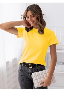 Dámské žluté triko s krátkým rukávem