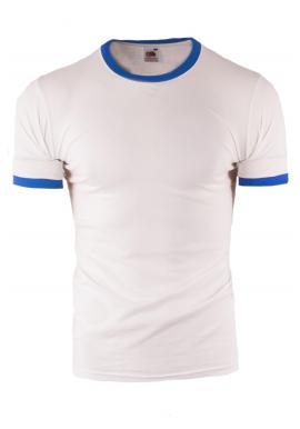 Pánské bílo-modré tričko s krátkým rukávem