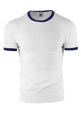 Bílo-modré pánské tričko s krátkým rukávem