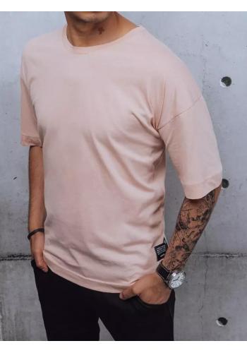 Pánská růžová trička s krátkým rukávem