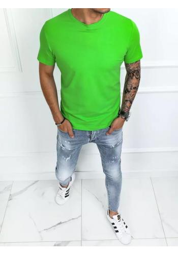Pánské basic triko v zelené barvě