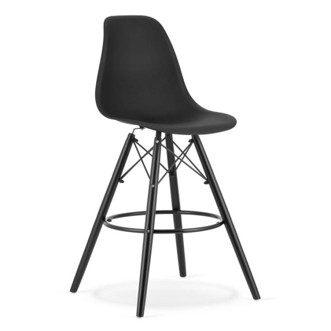 Levně Vysoká barová židle v černé barvě