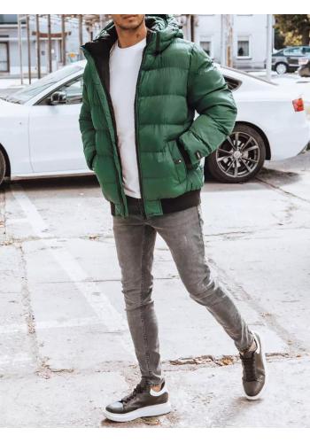 Zelená pánská bunda na zimu