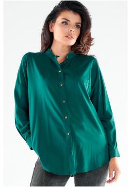 Dámská elegantní košile zelené barvy