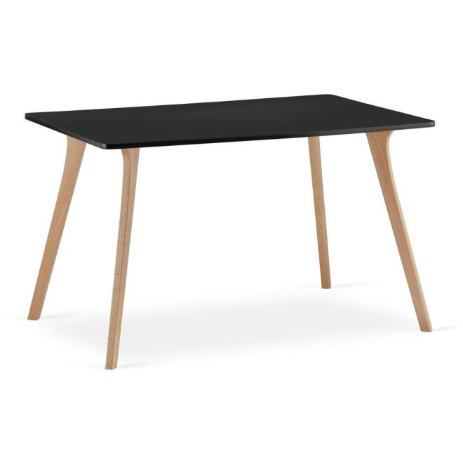 Dřevěný jídelní stůl 120cm x 80cm - černý