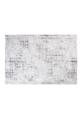 Moderní šedý koberec jednoduchým vzorem