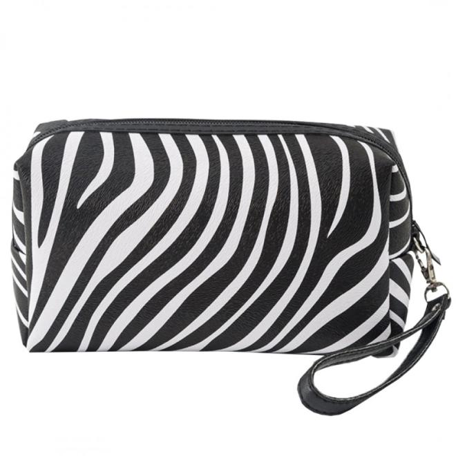 Kosmetická taška se vzorem zebry