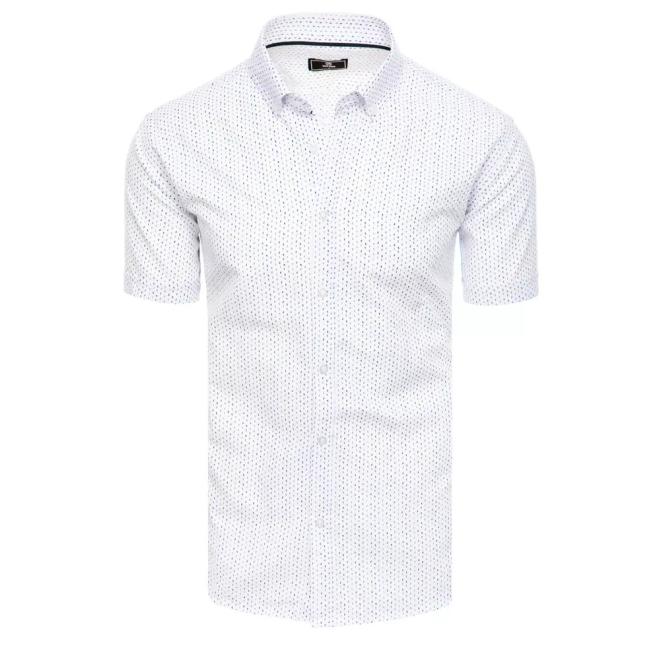 Bílé pánské košile se vzorem