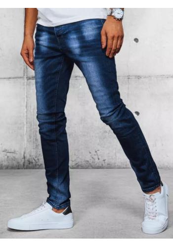 Pánské modré džíny se šňůrkou v pase