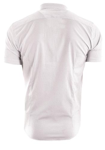 Bílá pánská košile s drobným vzorem