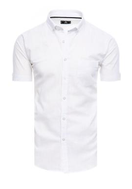 Bílá pánská košile s krátkým rukávem