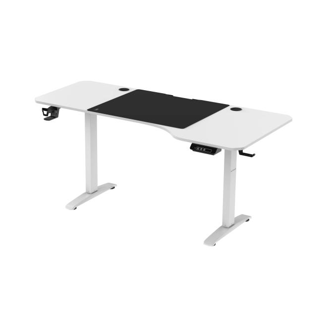 Výškově nastavitelný bílý stůl ELLA 1600