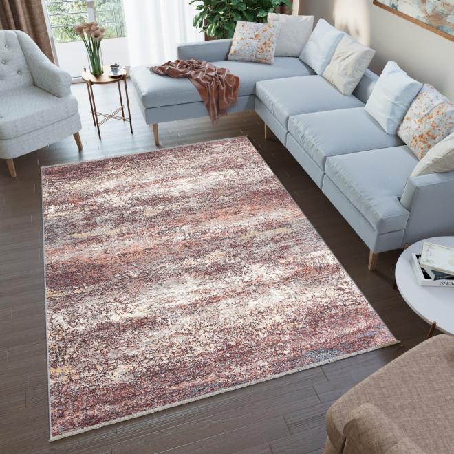 Moderní koberec hnědé barvy