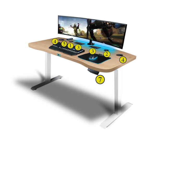 Herní stůl ELECTRO KING E36 s javorovou deskou