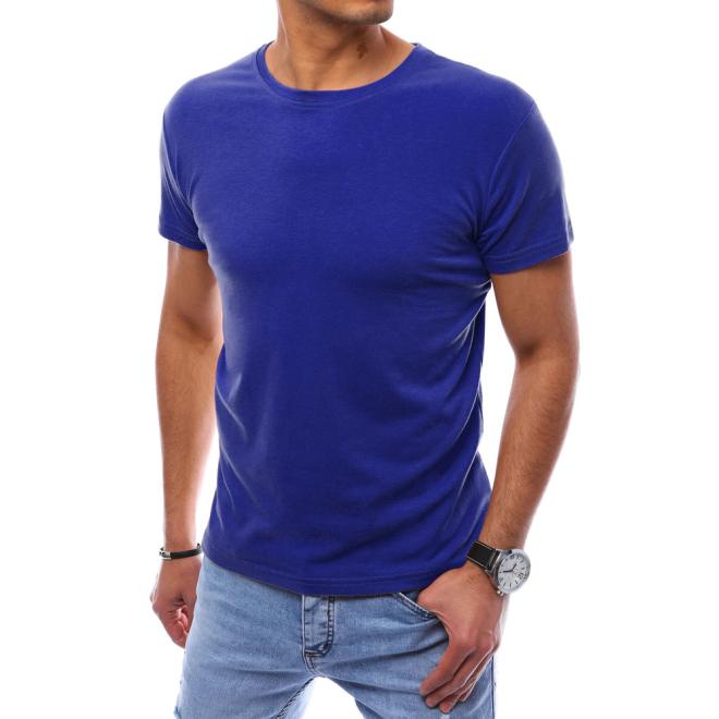Pánské modré triko s krátkým rukávem