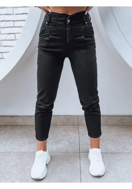 Dámské černé džíny s vysokým pasem