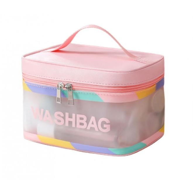 Kosmetický kufřík WASHBAG v růžové barvě