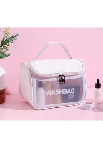 Bílý kosmetický kufřík WASHBAG