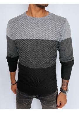 Pánský šedo-černý svetr
