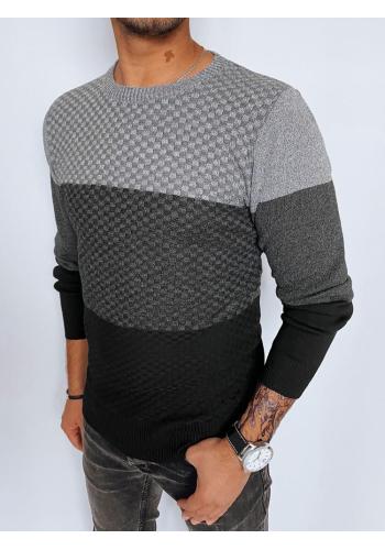 Pánský šedo-černý svetr
