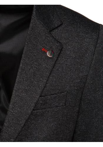 Jednořadé pánské sako černé barvy