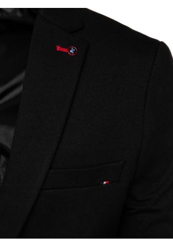 Černé jednořadé pánské sako