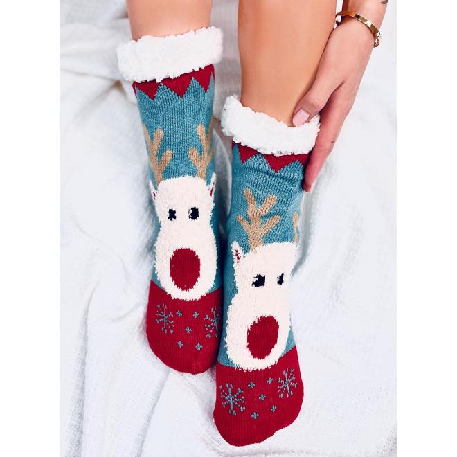 Dámské vánoční ponožky se sobem