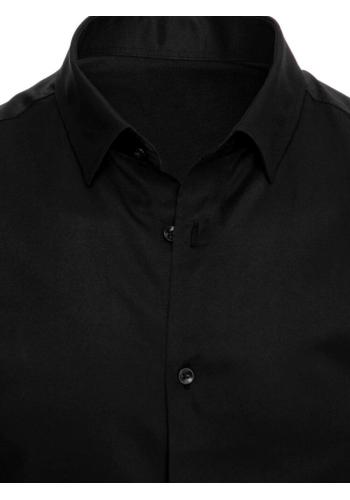 Pánská černá košile s dlouhým rukávem