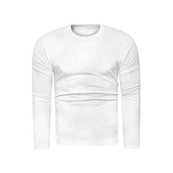 Pánské bílé tričko s dlouhým rukávem