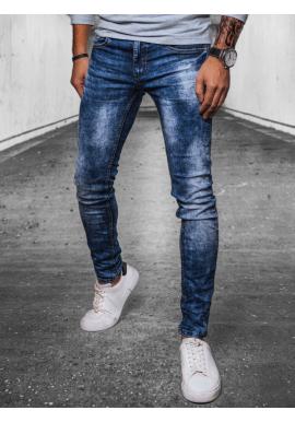 Úzké pánské džíny modré barvy