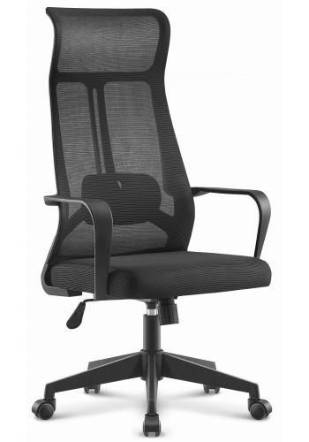 Černé látkové kancelářské křeslo HELLS Chair HC-1025