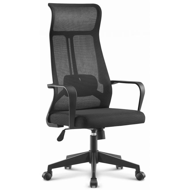 Levně Černé látkové kancelářské křeslo HELLS Chair HC-1025