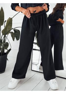 Černé dámské široké kalhoty