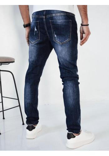 Modré pánské džíny s dírami