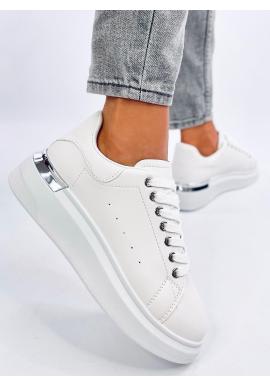 Bílé dámské Sneakersy s vysokou podrážkou